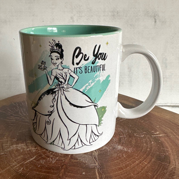 DISNEY PRINCESS TIANA Mug Be You Its Beautiful Oversized Ceramic Coffee 20 Oz - Picture 1 of 9